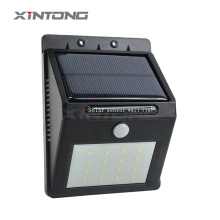 20 Sensor solar LED Luz de parede, sensor de movimento ao ar livre de luz solar LED para jardim